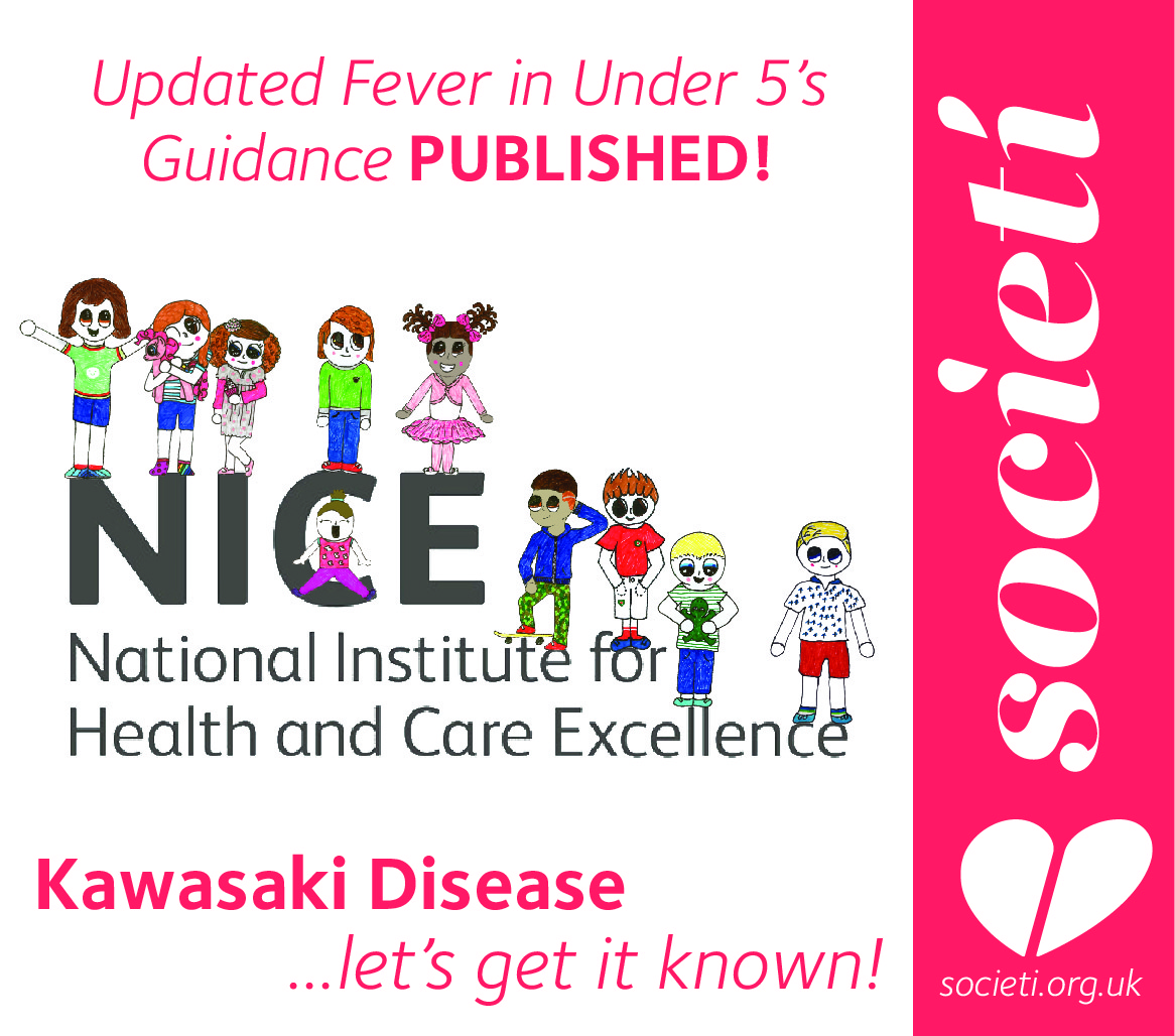 November 2019 UPDATED NICE Guidance published – Kawasaki Disease; Fever in Under 5’s