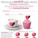 World Heart Day 2022 COFFEE, CAKE & KAWASAKI CONVERSATION fundraising poster pack