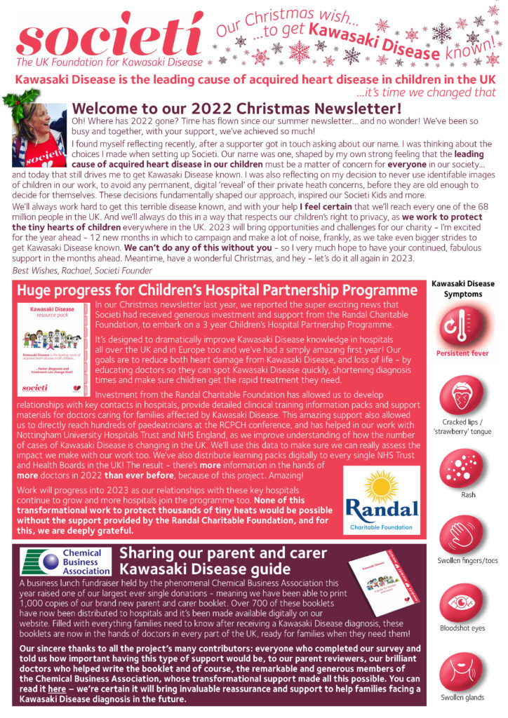 Societi Christmas 2022 newsletter