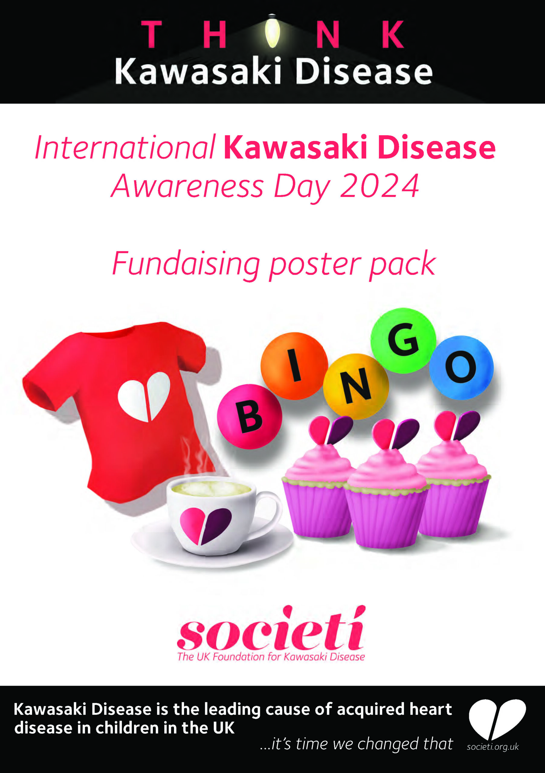 International Kawasaki Disease Awareness Day 2024 Fundraising Poster